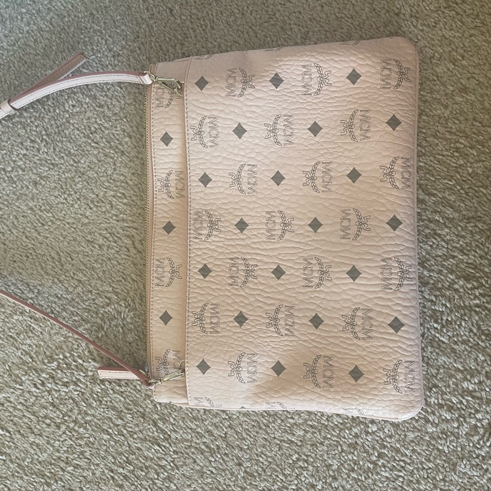 Light pink MCM crossbody